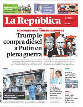 Edición Impresa - La Republica | Lima - Sabado 10 de Octubre del 2026