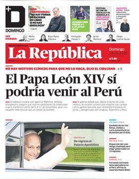 Edición Impresa - La Republica | Lima - Domingo 18 de Octubre del 2026