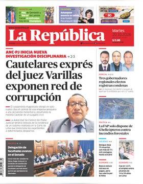 Edición Impresa - La Republica | Lima - Martes 20 de Octubre del 2026
