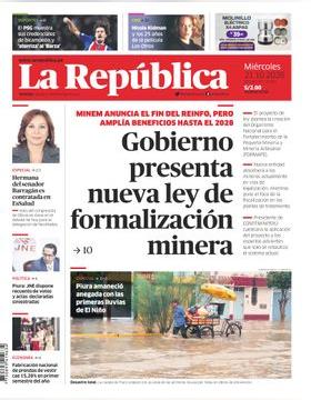 Edición Impresa - La Republica | Lima - Miercoles 21 de Octubre del 2026