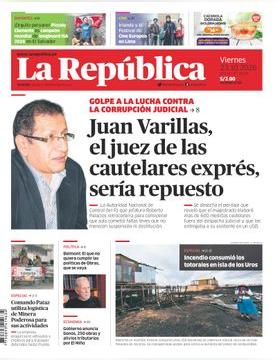 Edición Impresa - La Republica | Lima - Viernes 23 de Octubre del 2026