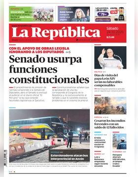 Edición Impresa - La Republica | Norte - Sabado 24 de Octubre del 2026