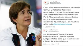 Cecilia Blume condena tablas de Sarhua y le recuerdan lo que decía de Tarata