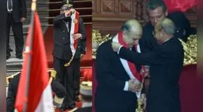 El día que Valentín Paniagua sí pudo ingresar al Congreso y entregar la banda presidencial