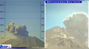 Alerta en Moquegua: reportan nueva explosión en el volcán Ubinas y emisión de cenizas