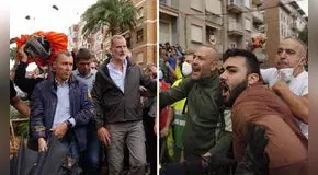 "Asesinos": lanzan barro al rey Felipe VI y Pedro Sánchez tras llegar a zonas afectadas por las inundaciones en Valencia