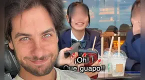 Japonesas sorprenden con su reacción al ser consultadas por la belleza de Andrés Wiese: "¡Qué guapo!"