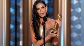 Demi Moore y su potente discurso tras ser premiada en los Globos de Oro 2025: “Llevo 45 años en esto y es la primera vez que gano”