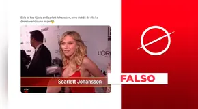 Este video no muestra a una mujer desapareciendo detrás de Scarlett Johansson en los Globos de Oro