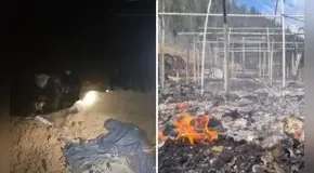 Sujetos incendian campamento minero de Southern en Apurímac: más de 20 policías tuvieron que ser rescatados