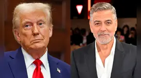 Trump califica a George Clooney como "estrella de cine de segunda" por afirmar que a su gobierno "no le gusta la prensa"