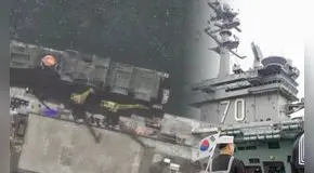 Así es el poderoso buque de guerra de Corea del Norte: la flota naval más gran hasta la fecha, según imágenes satelitales Así es el poderoso buque de guerra de Corea del Norte: la flota naval más gran hasta la fecha, según imágenes satelitales