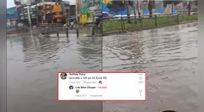 Vecino de VMT compara aniegos por lluvias con paseo turístico en Europa: "Cómo olvidar mi paso por Venecia"