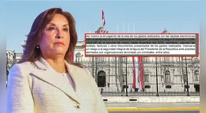 Palacio niega información sobre tarjeta de alimentación de Boluarte bajo la excusa de "posibles atentados terroristas"