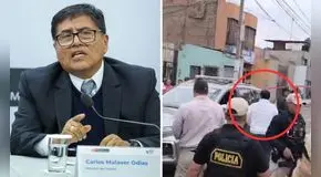 Ciudadanos abuchean a Ministro del Interior en Trujillo: "Corrupto, igual que Acuña"