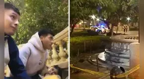 Jóvenes captan momento exacto de la balacera donde asesinaron a venezolano en Plaza San Martín frente a su hija