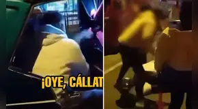 Sujeto es agarrado a golpes tras presuntamente agredir a su pareja dentro de una mototaxi en SJL