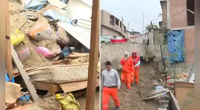 Familia en VMT se salva de morir tras caída de muro de más de 20 años: destruyó toda su vivienda