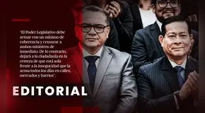 Congreso debe censurar a los ministros Santiváñez y Arana