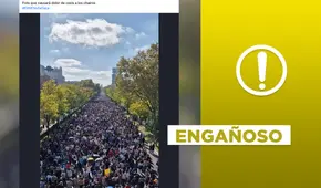 No, esta imagen no fue tomada durante una manifestación en México