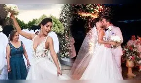 Carmen Villalobos luce pomposo vestido de novia en su boda con Sebastián Caicedo