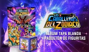 Panini y Cuponidad: Álbum Caballeros del Zodiaco + paquetón de figuras desde S/88