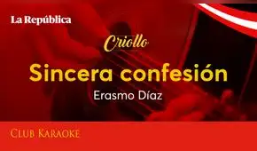 Sincera confesión, canción de Erasmo Díaz