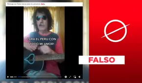 No, el cantante Charly García no aparece en video dedicando mensaje a los peruanos 