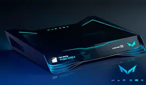 Este es el diseño oficial de Mad Box, nuevo enemigo de Sony y Microsoft que puede colgarse en la pared [FOTOS]