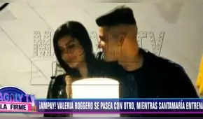 Anderson Santamaría: Valeria Roggero es captada con argentino en cariñosa situación