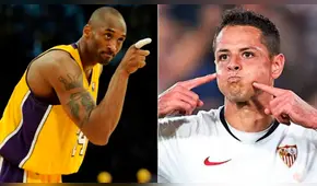 El Chicharito Hernández se sentó ‘junto’ a Kobe Bryant durante homenaje al basquetbolista [FOTOS]