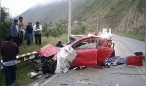 Cajamarca: fallecen trabajadores del Poder Judicial tras despiste de camioneta [VIDEO]