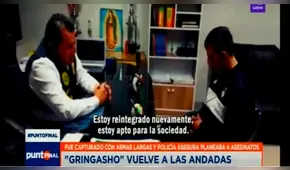 "Gringasho" asegura estar apto para la sociedad tras ser detenido [VIDEO]