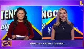 Karina Rivera deja la conducción de Tengo algo que decirte [VIDEO]
