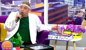 Tongo protagoniza incidente en vivo durante celebración por su cumpleaños [VIDEO]