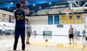 NBA: ¡Impresionante! Stephen Curry demuestra su precisión previa a la final de conferencia [VIDEO]
