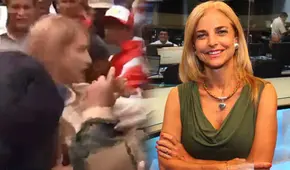 Josefina Townsend fue agredida por manifestantes alrededor del Congreso