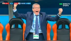 Efusiva celebración de Tabárez a pesar del terrible mal que lo aqueja [VIDEO]