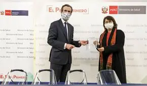 Francia dona al Minsa más de 19.000 protectores faciales para la lucha contra la COVID-19