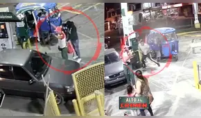 Los Olivos: intentaron asaltar un grifo, pero uno de los clientes era policía [VIDEO]