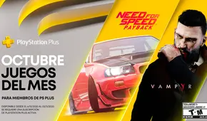 PS4: Need for Speed y Vampyr serán juegos gratis en PlayStation 4 y así puedes reclamarlos