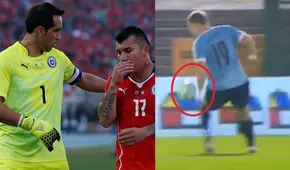 Bravo y Medel criticaron arbitraje tras polémico penal no cobrado para Chile ante Uruguay