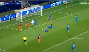 Manchester City vs Hoffenheim: genial toque del 'Kun' Agüero para el 1-1 [VIDEO]