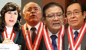 César San Martín, Víctor Prado, Jorge Salas y Janet Tello fueron ratificados como jueces supremos