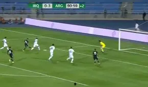Argentina vs Irak: Franco Cervi se lució con un golazo para el 4-0 [VIDEO]