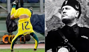 Delantero del Celtic celebra su gol ante Lazio imitando la posición en que murió Mussolini [VIDEO]