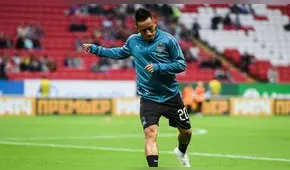  Christian Cueva debutó con derrota en Rusia