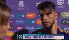 Carlos Zambrano tras campeonar en La Bombonera: "Es lo mejor que le puede tocar a cualquier jugador”