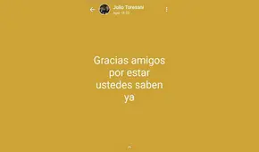 Se filtran los últimos mensajes de Whatsapp de Julio César Toresani antes de morir [FOTOS]