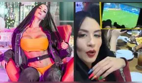 Diosa Canales disfrutó del Perú vs. Chile con peculiar estilo en conocido restaurante [VIDEO]